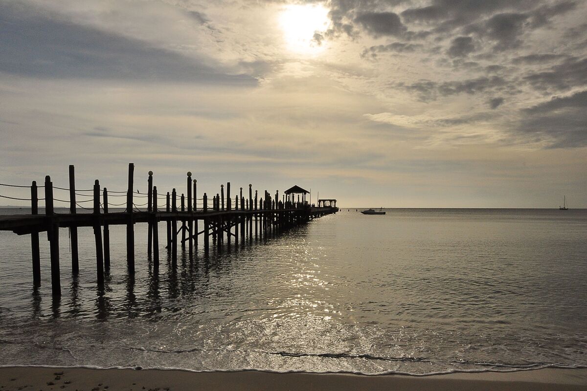 Zonsondergang Pulau Tiga