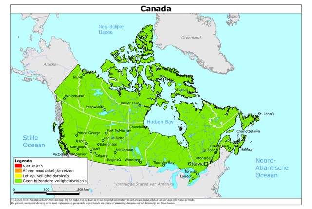 Reisadvies: is Canada een veilig vakantieland?