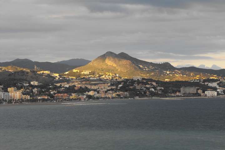 Uitzicht op Malaga