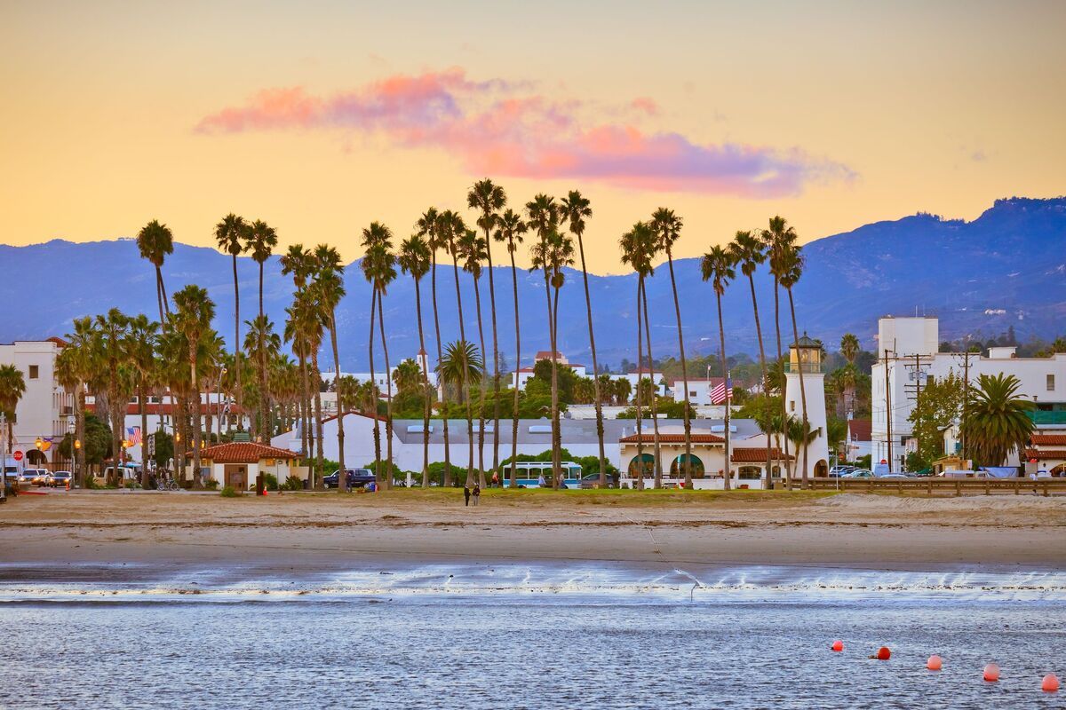 Strand van Santa Barbara, Californi�