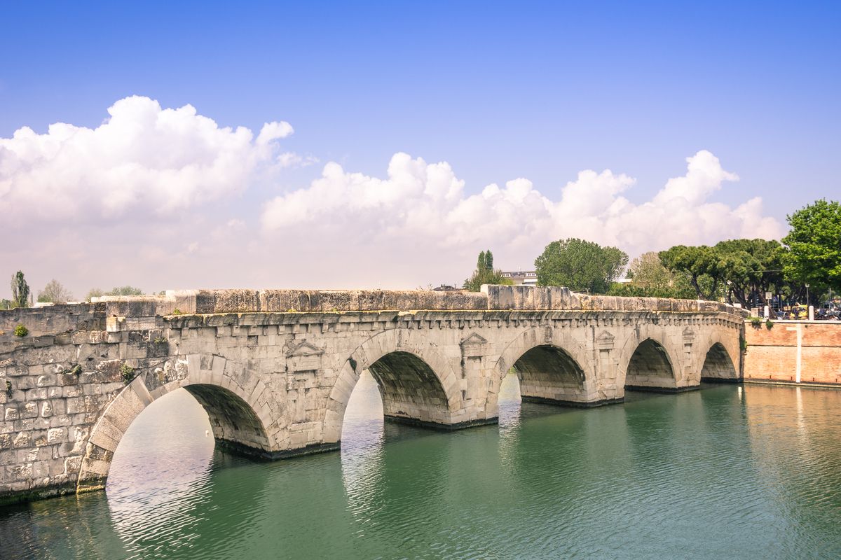 Romeinse brug, Marecchia rivier, Itali�