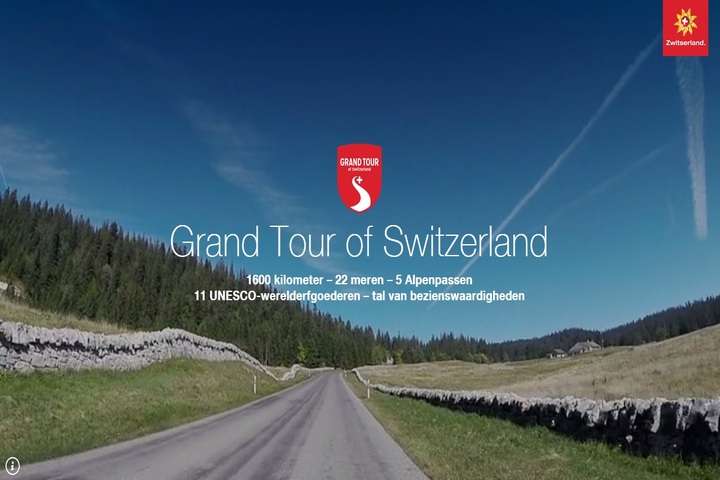 De virtuele versie van de Grand Tour Zwitserland