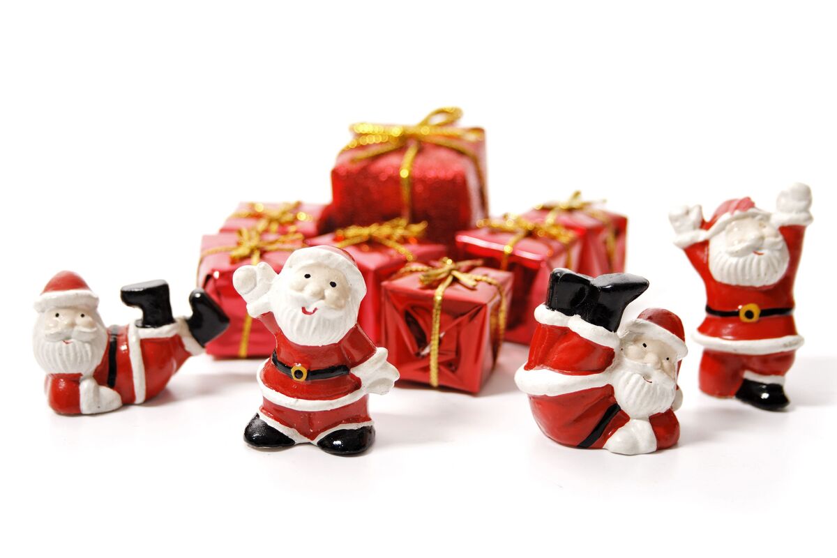 Kerstmannen en cadeautjes