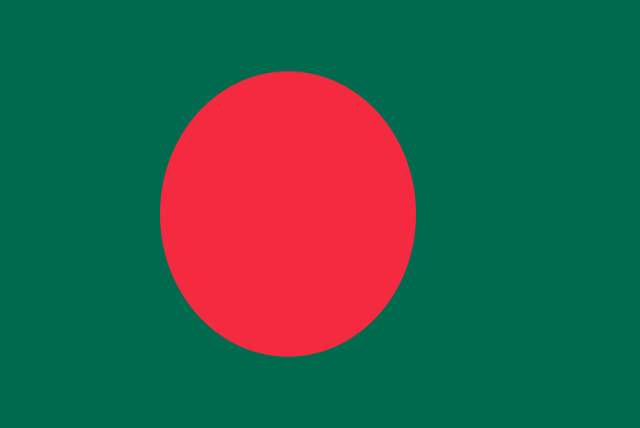 De vlag van Bangladesh