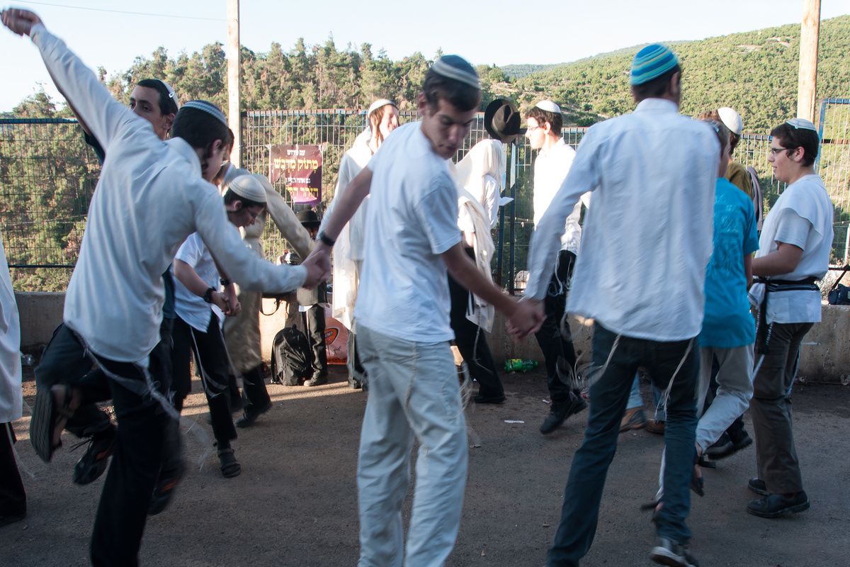 Joodse jongens met keppeltjes