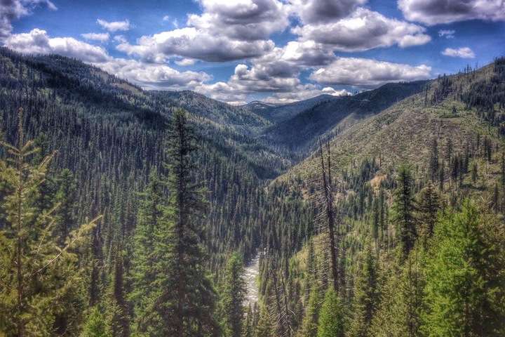Landschap fietstocht Verenigde Staten