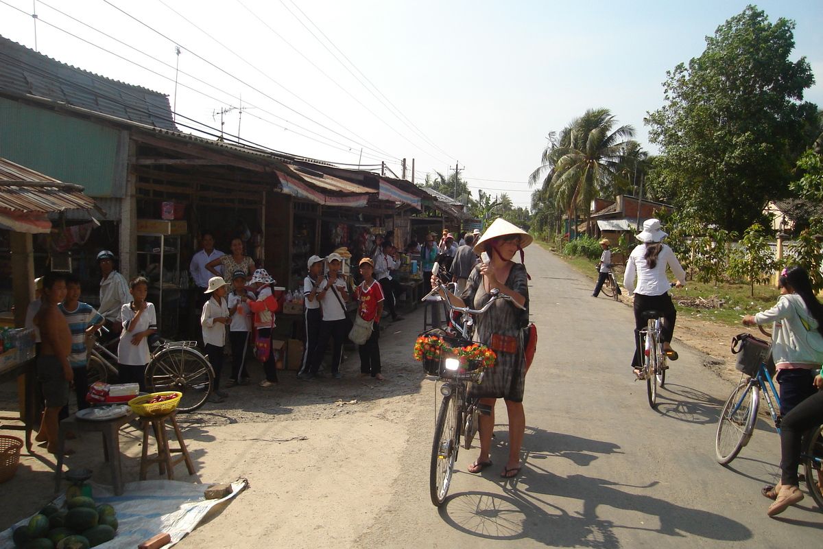 Fietsen in de dorpjes van Vietnam