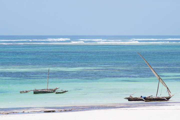Uitzicht op Diani Beach