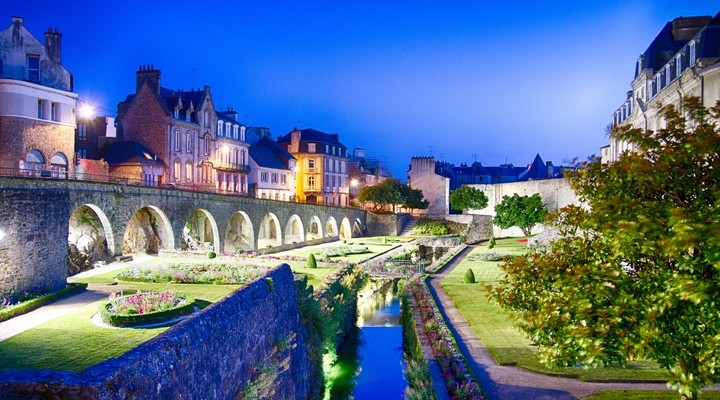 Kunst en historiestad Vannes, Frankrijk, Bretagne