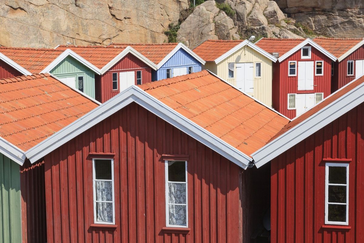 Vissershuisjes in Sm&ouml;gen