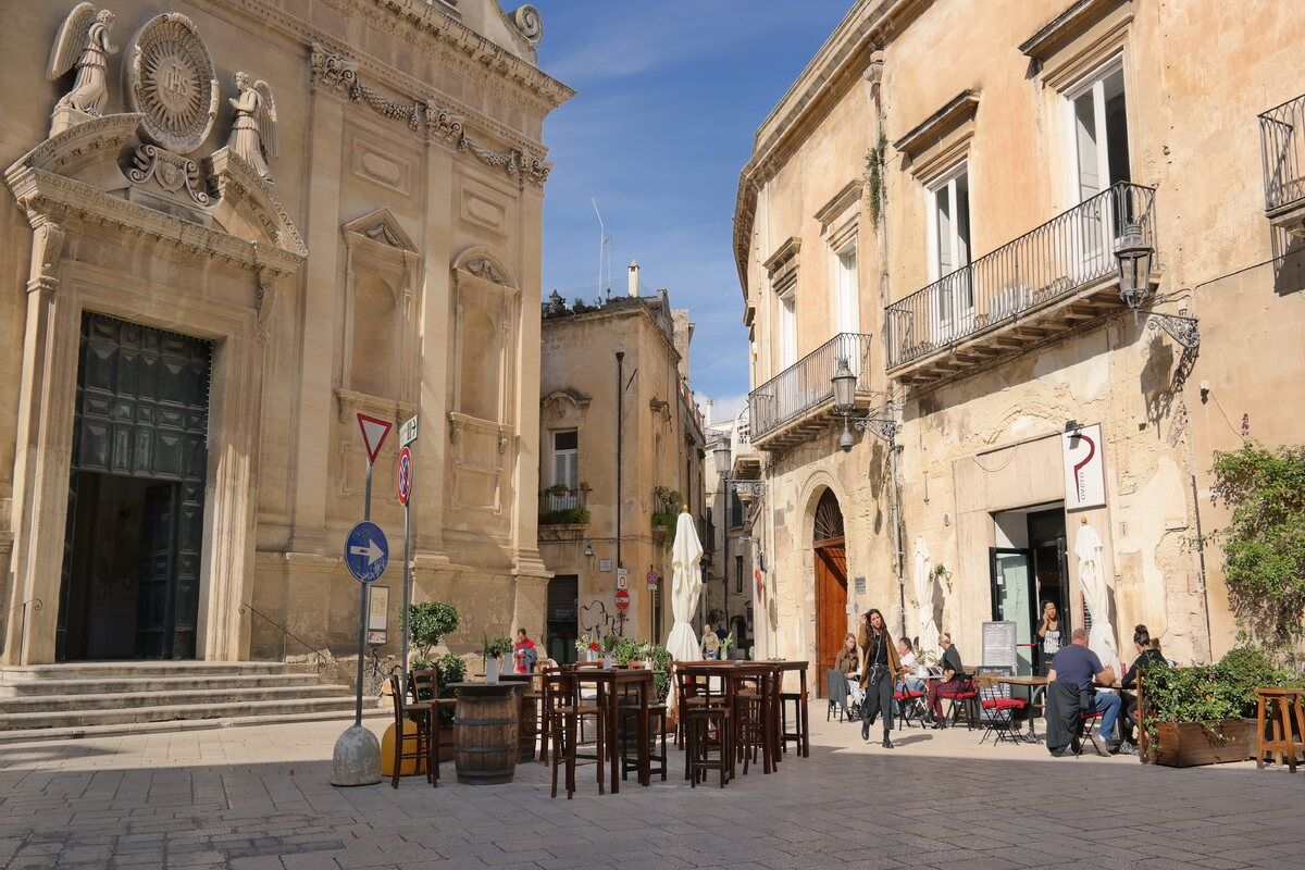 Een plein in Lecce