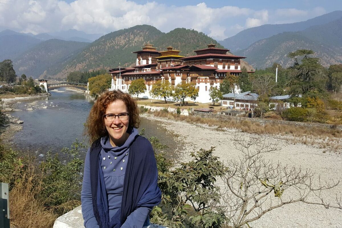 Mieke van PANGEA Travel in Bhutan