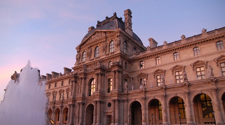 Louvre Parijs, hoofdstad Frankrijk