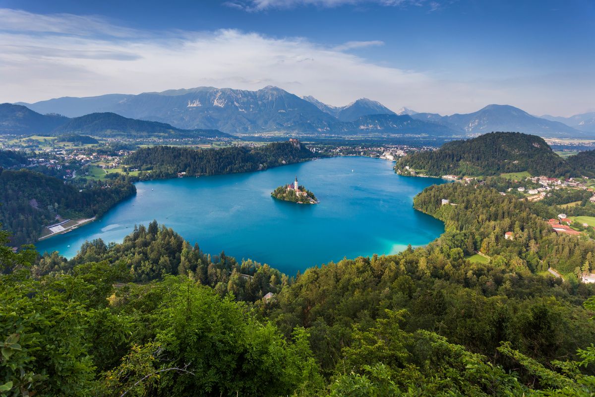 Een van de mooiste meren van Sloveni: Bled