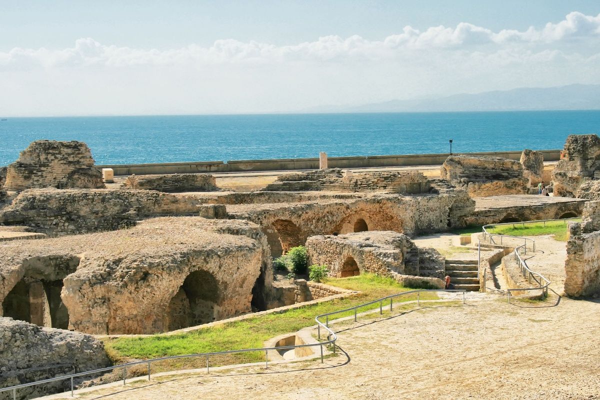 De ruïnes bij Carthago