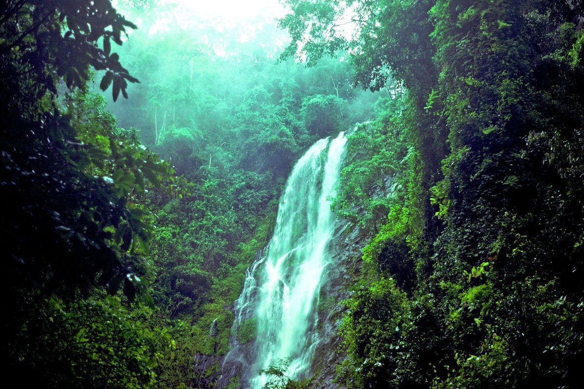 Een waterval in Togo