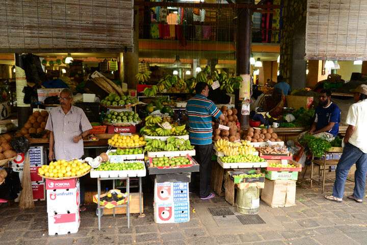 Lokale markt op Mauritius