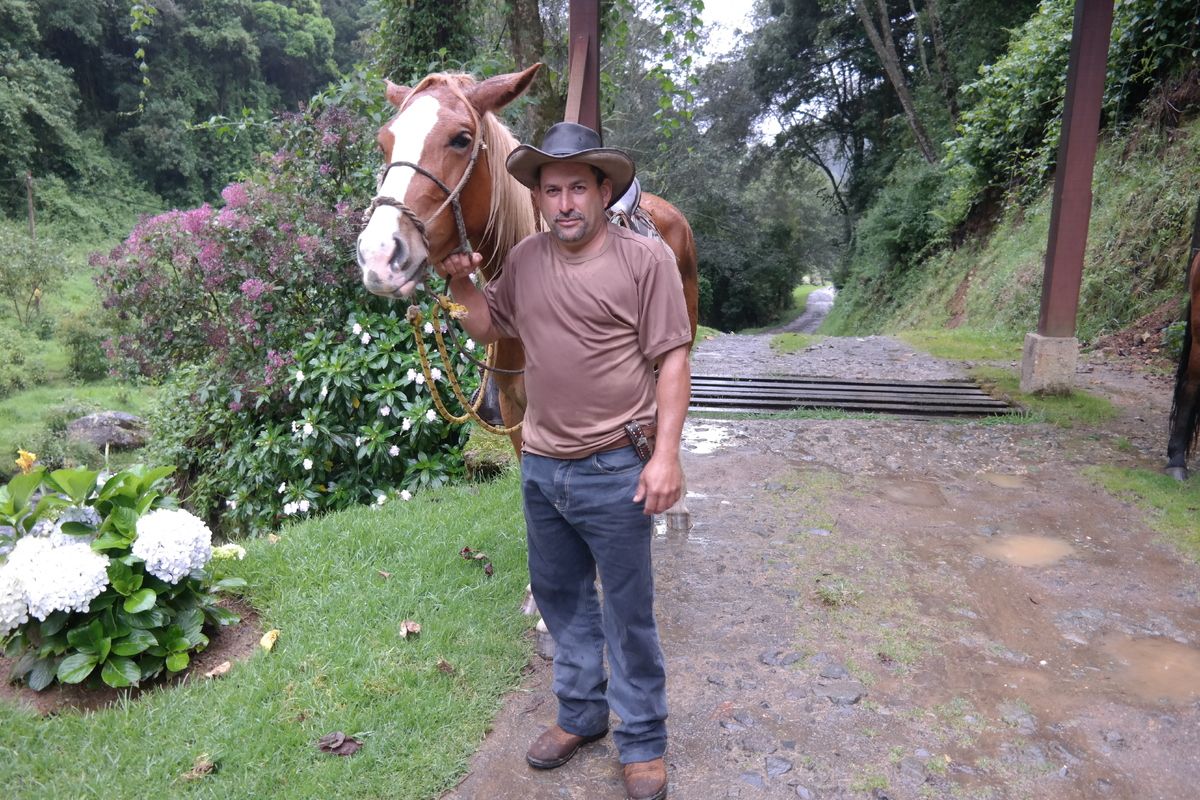 Paardrijden bij de lodge