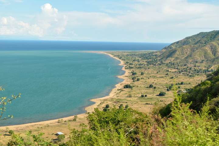 Lake Malawi kustlijn gezien vanaf Chitimba