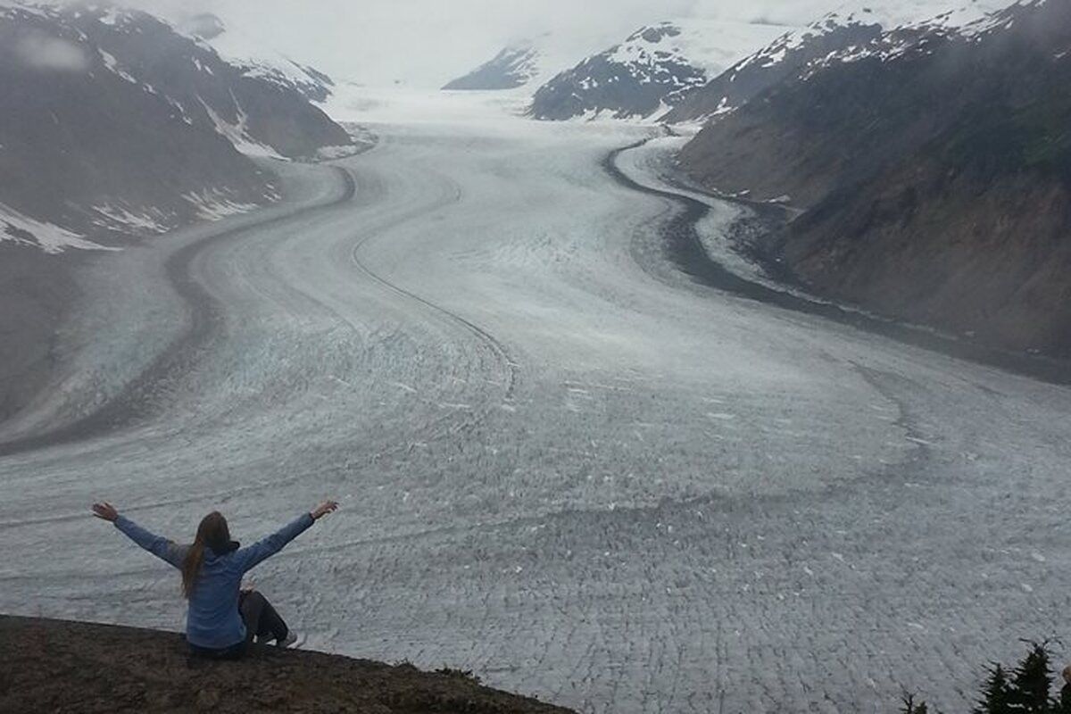 Aan de gletsjer in Alaska