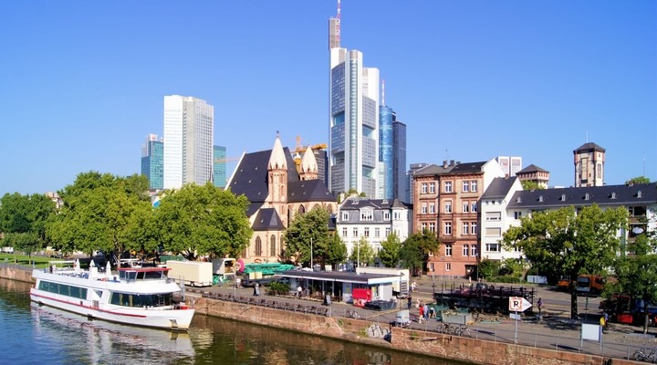 Skyline Frankfurt am Main Duitsland