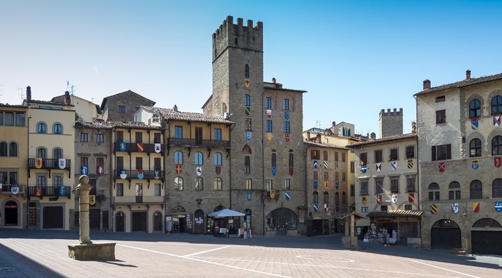 Piazza Grande, Arezzo, Italie