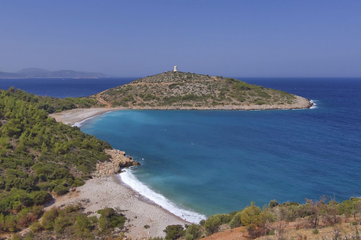 Het landschap van Chios