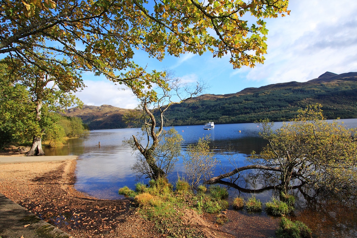Loch Lomond in de Highlands