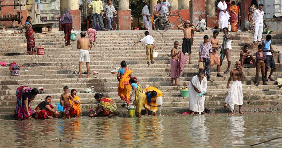 Rivier de Ganges in India