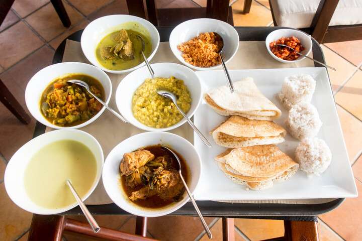 Curry is de hoofdmaaltijd in Sri Lanka