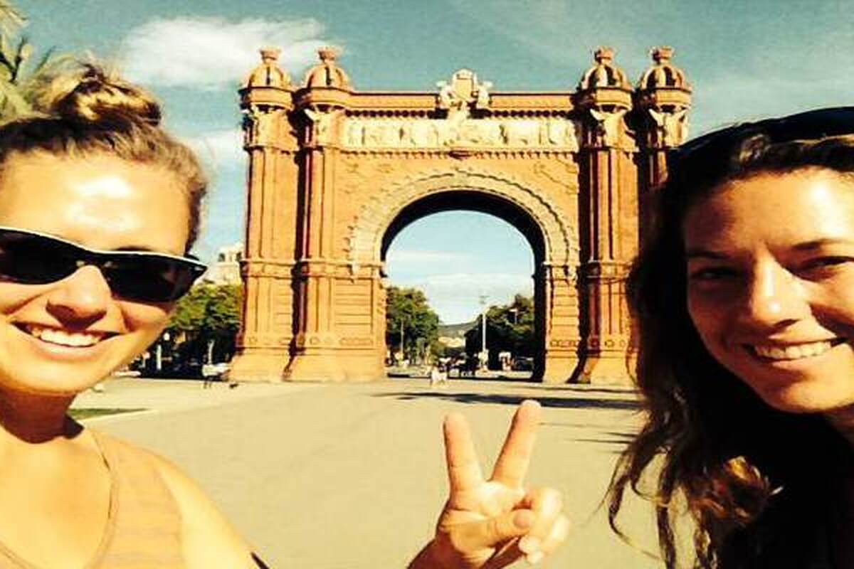 Een selfie in Barcelona