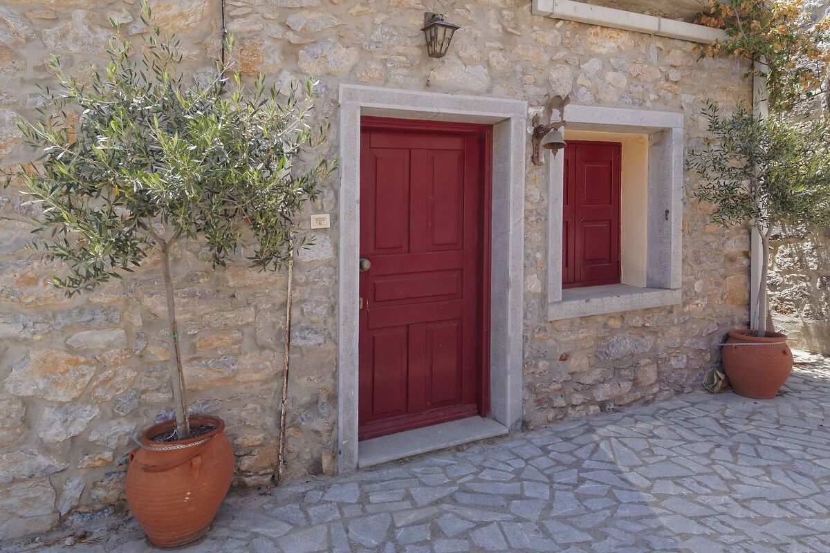 Een huis op het Griekse eiland Chios