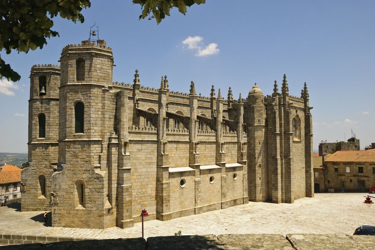 Kathedraal in Guarda, Oost-Portugal