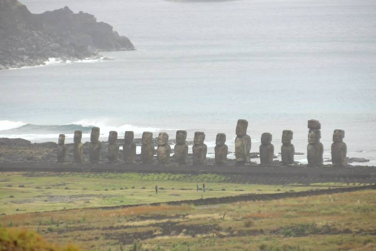 Los doce Moai, Paaseiland