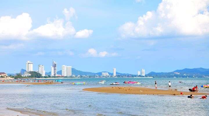 Strand van Jomtien, Thailand