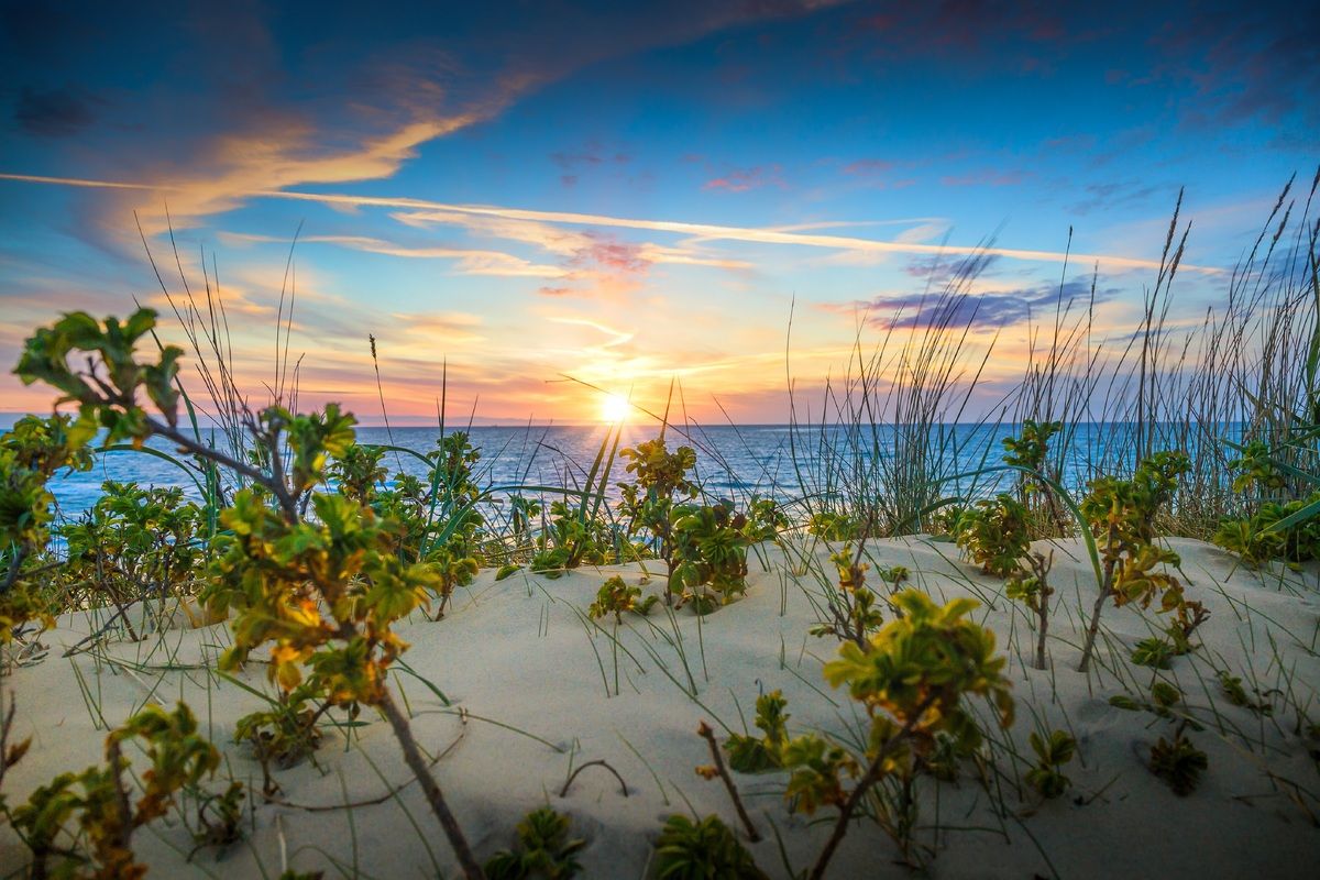 Zonsondergang in Jutland