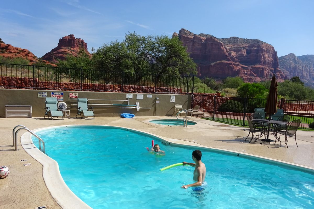 Zwembad bij Sedona