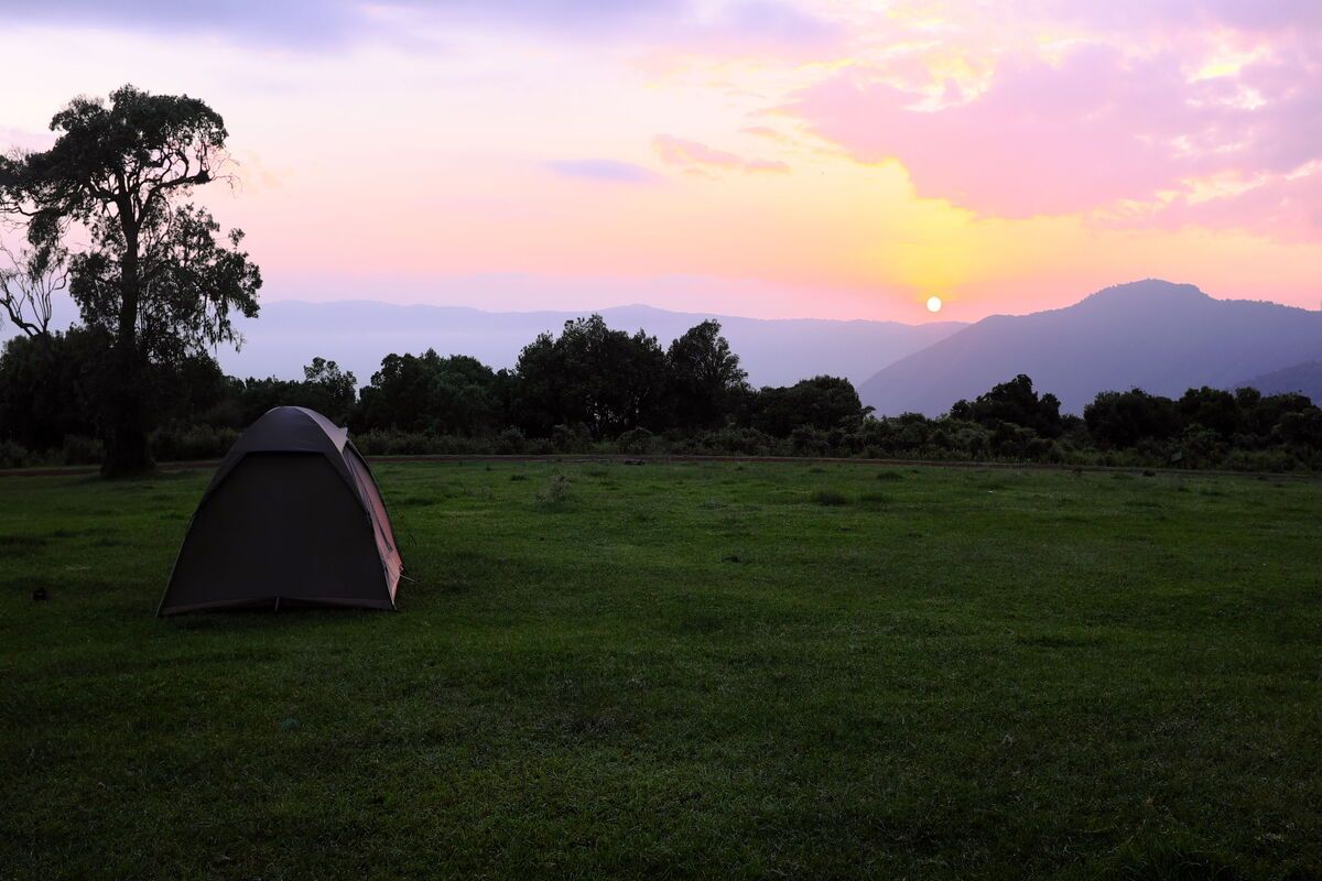 Kamperen in een Nationaal park