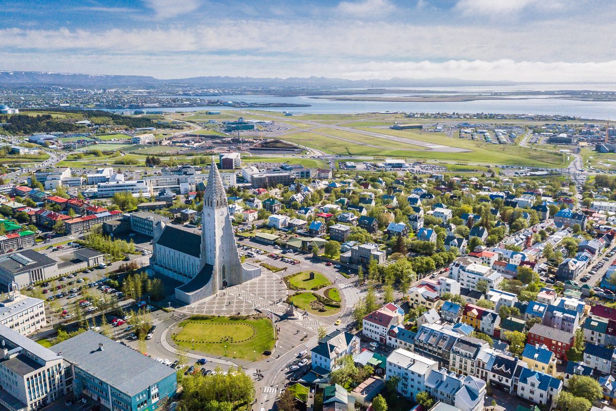 De hoofdstad van IJsland: Reykjavik