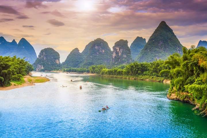 Het prachtige gebied Yangshuo