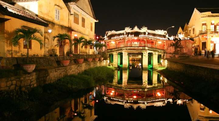 Oude Japanse brug in Hoi An