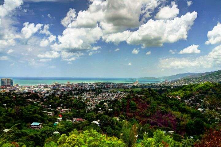 De hoofdstad van Trinidad en Tobago: Port of Spain