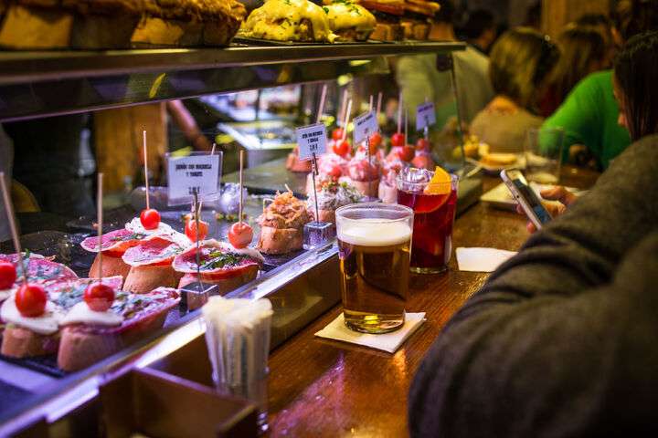 Typische tapas en pinxos in Spanje