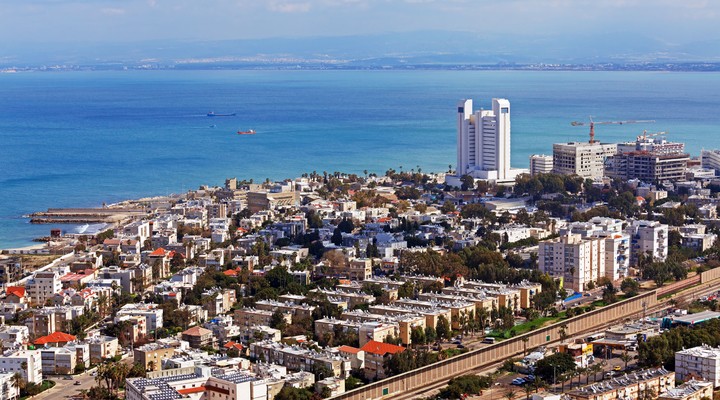 Haifa vanuit de lucht gezien