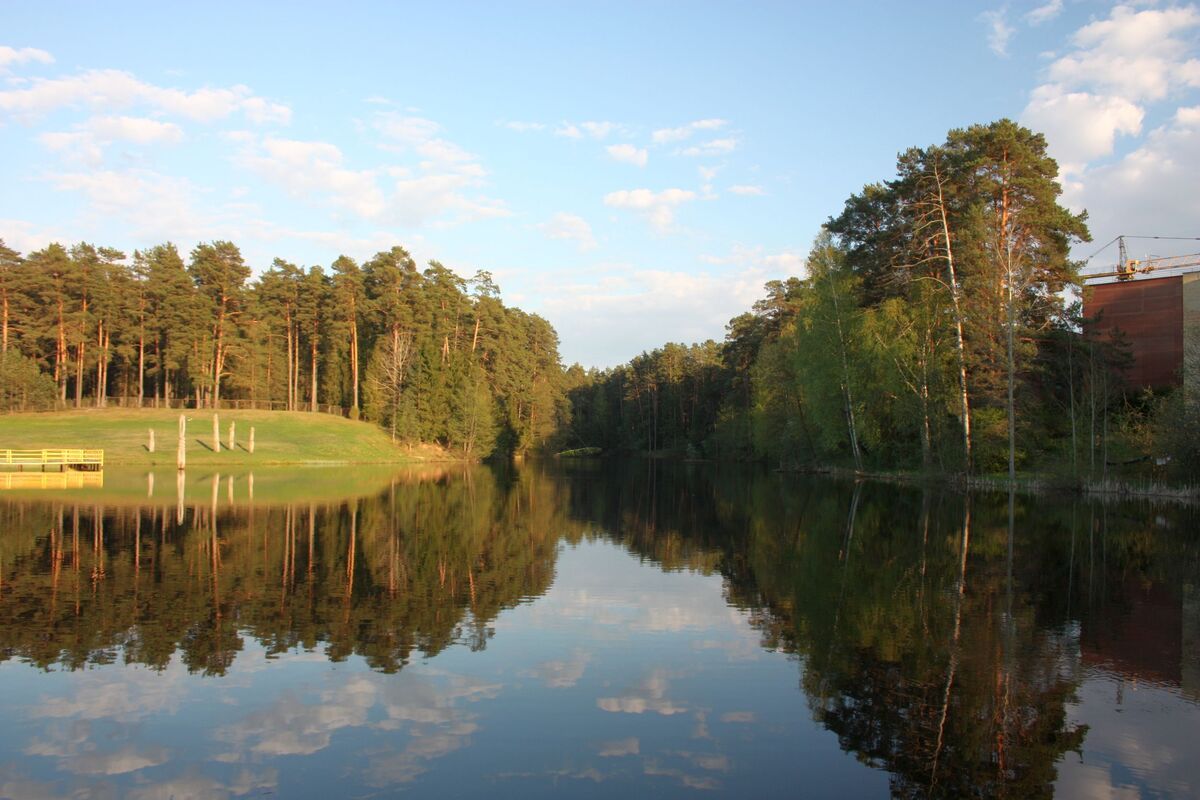 Egle vijver in Druskininkai, Litouwen
