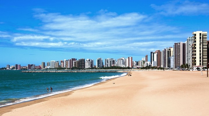 Strand van Fortaleza, Brazilie