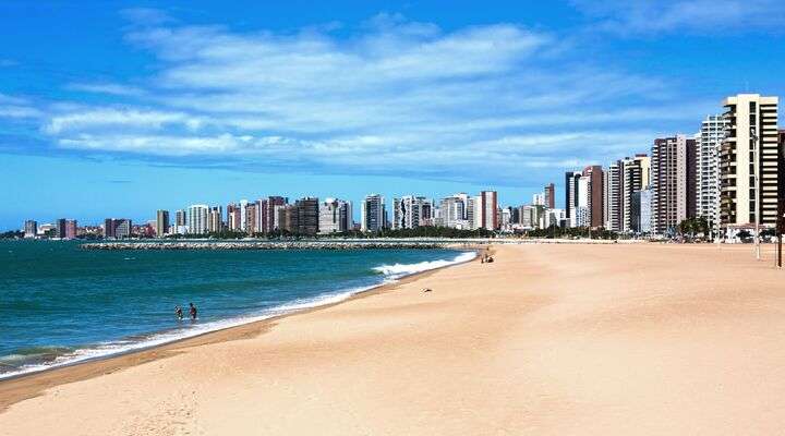 Strand van Fortaleza, Brazilie