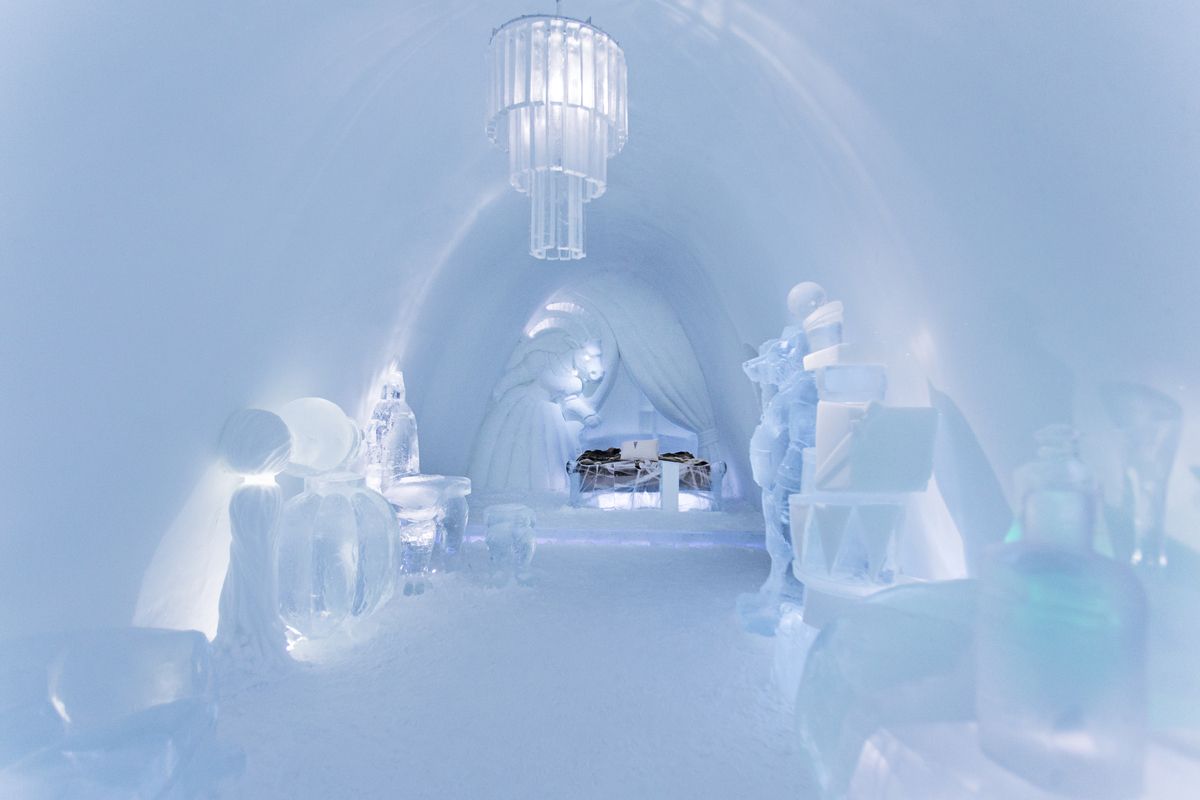 Luxe kamer in het ijshotel  Paulina Holmgren