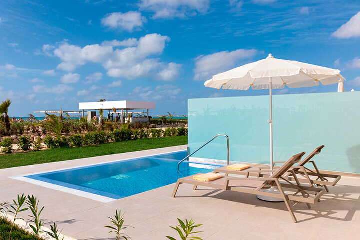 Uitzicht van 'Tweepersoonskamer swim-up'