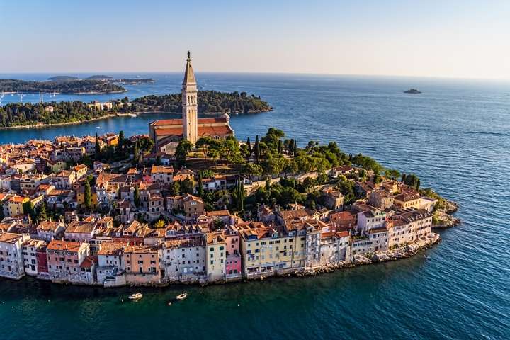 Rovinj op het schiereiland Istrië